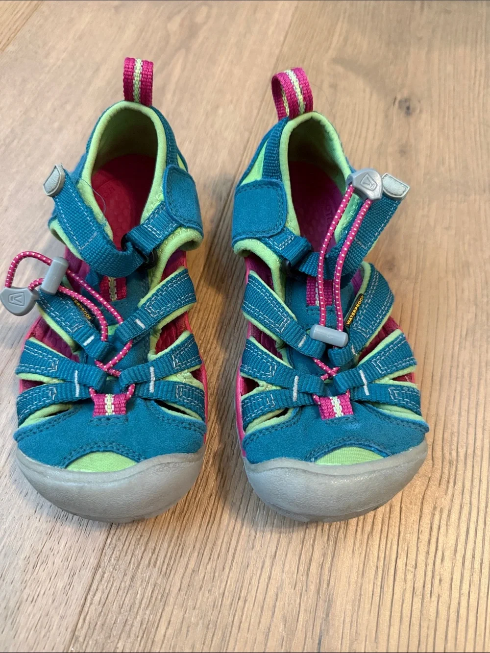 Keen Girls Teal and Pink Sandals